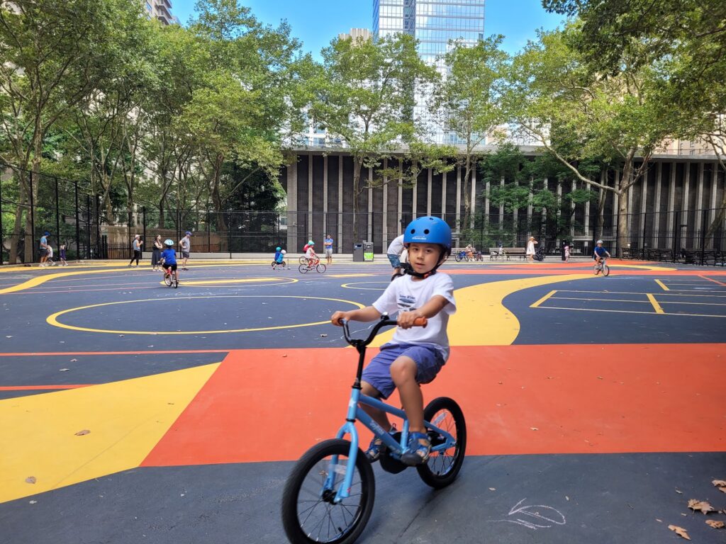 Ps 199 playground is best for smooth bike riding and scooter